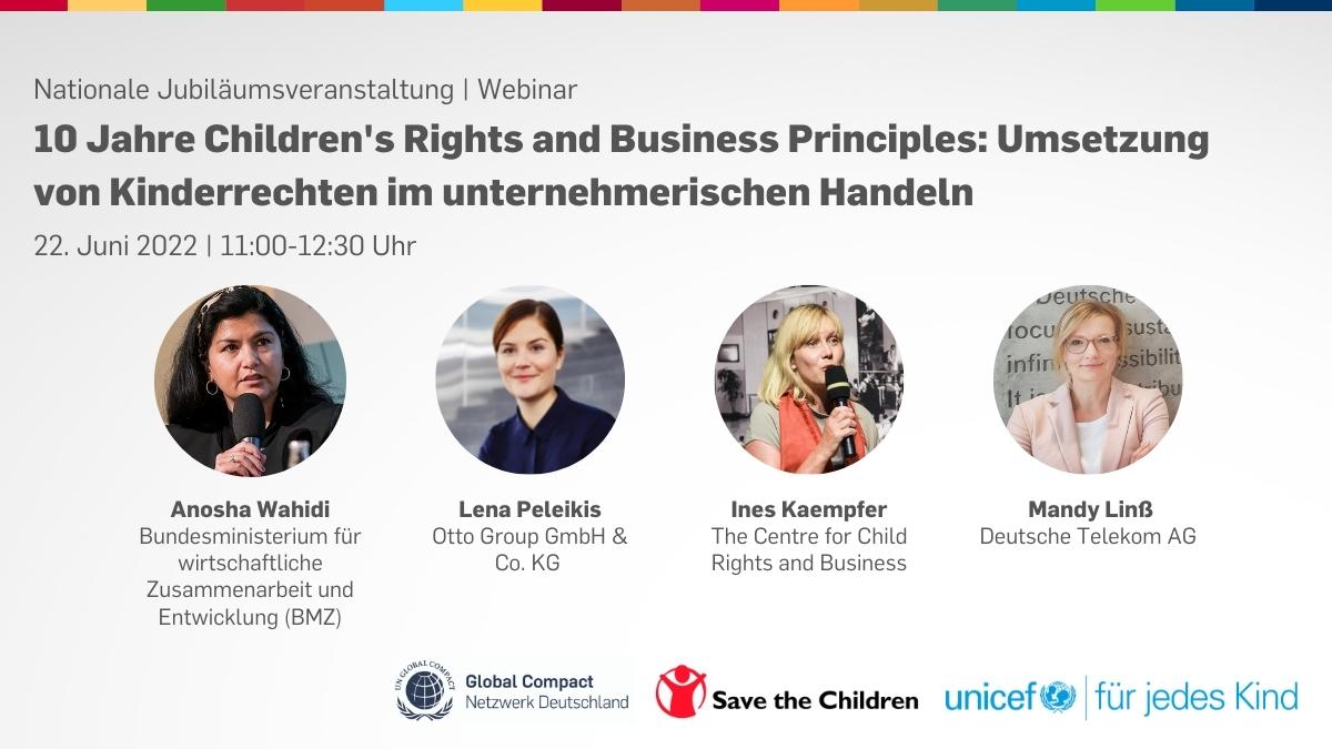 June 22| Webinar to Commemorate 10 Years of the CRBP and Highlight Practical Examples by Companies